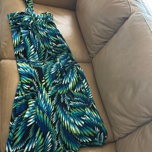 Bisou Bisou Tropical Sundress Maxi Size 8